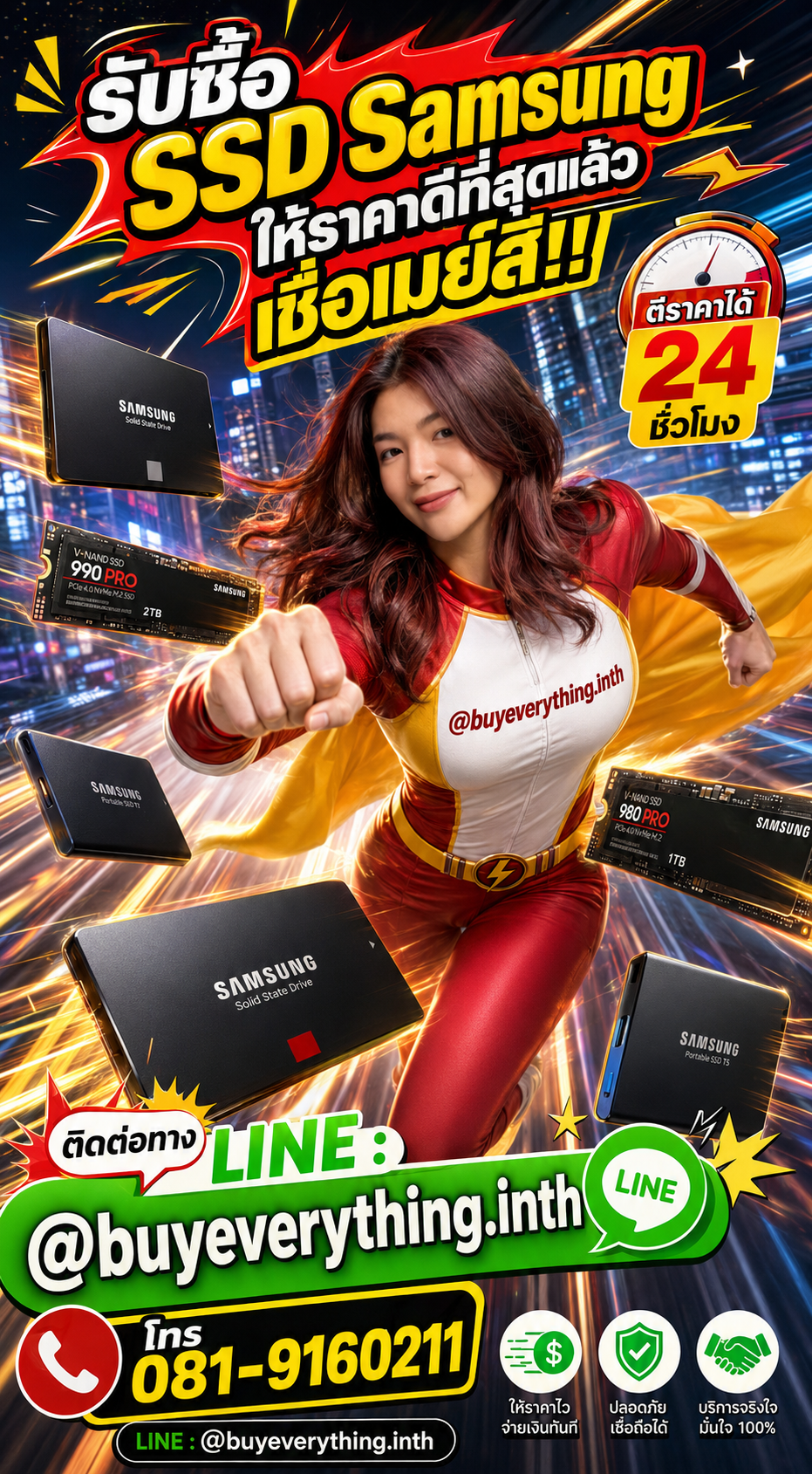 รับซื้อ SSD Samsung รับซื้อไม่จำกัดชิ้น ตีราคาไว 24 ชั่วโมง